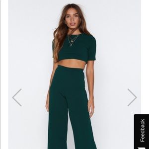Nasty Gal Emerald 2-piece set US size 6